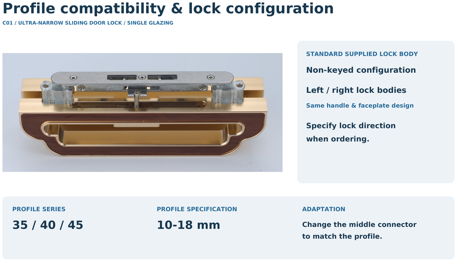 C01 Profile Lock Configuration